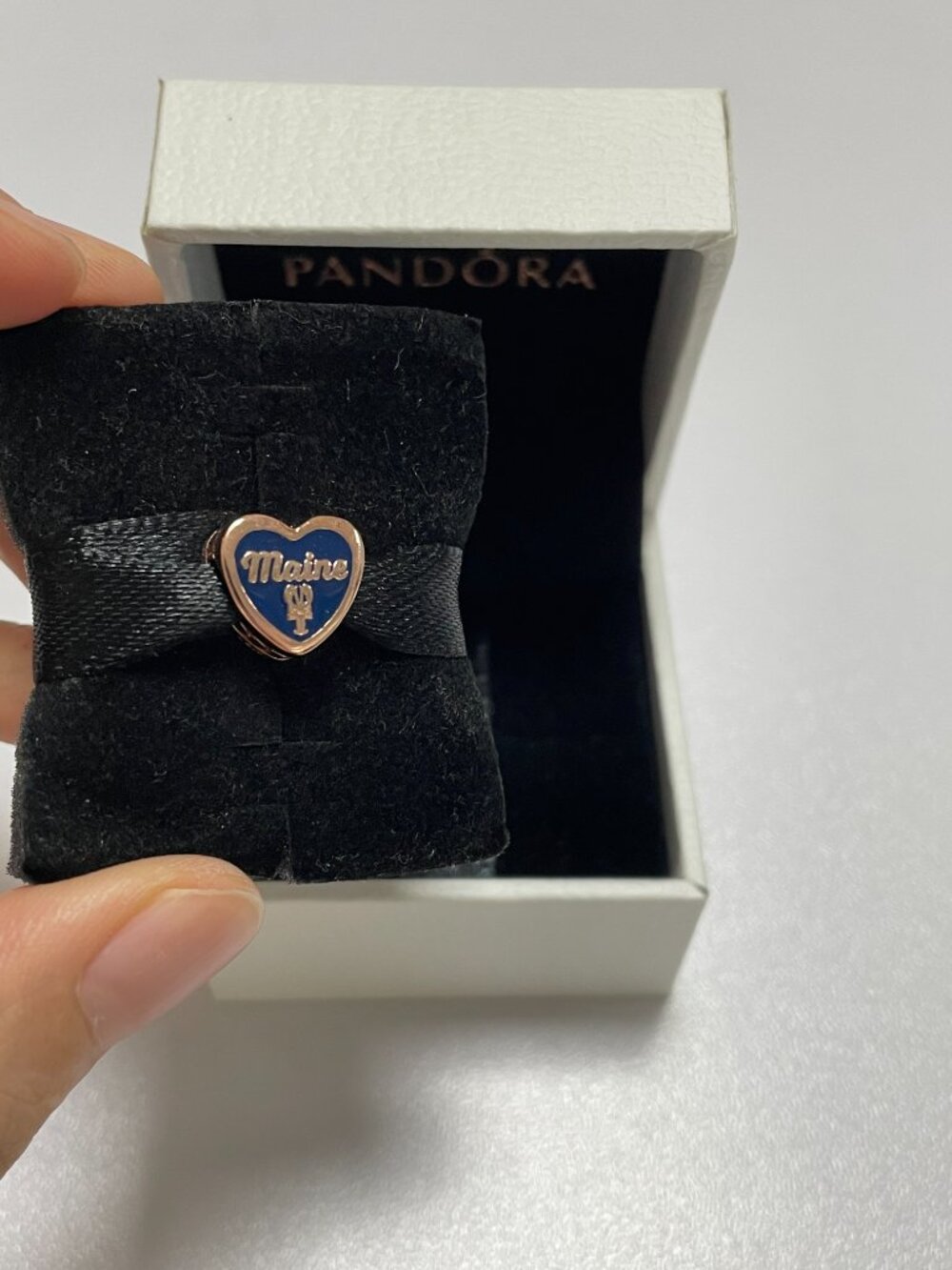 Pandora Maine Heart Charm S925 Sterling silver - Picture 2 of 3